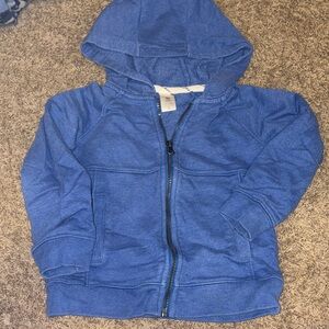 Carters Kids Blue Hooded Zip Sweatshirt